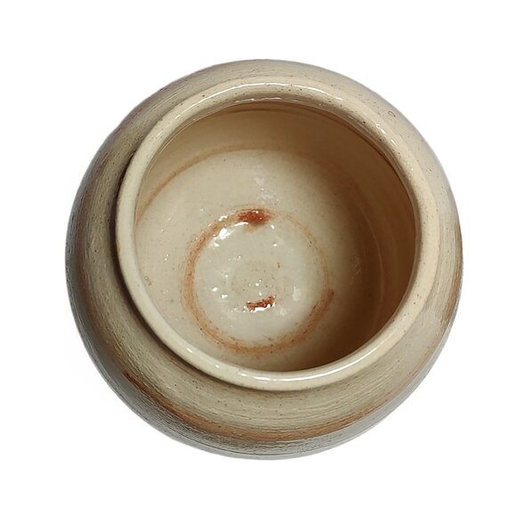 Buie Pottery Vase & Round Vase Signed Rex, Handmade with Glazed Finish, Lot of 2 - Picture 7 of 9